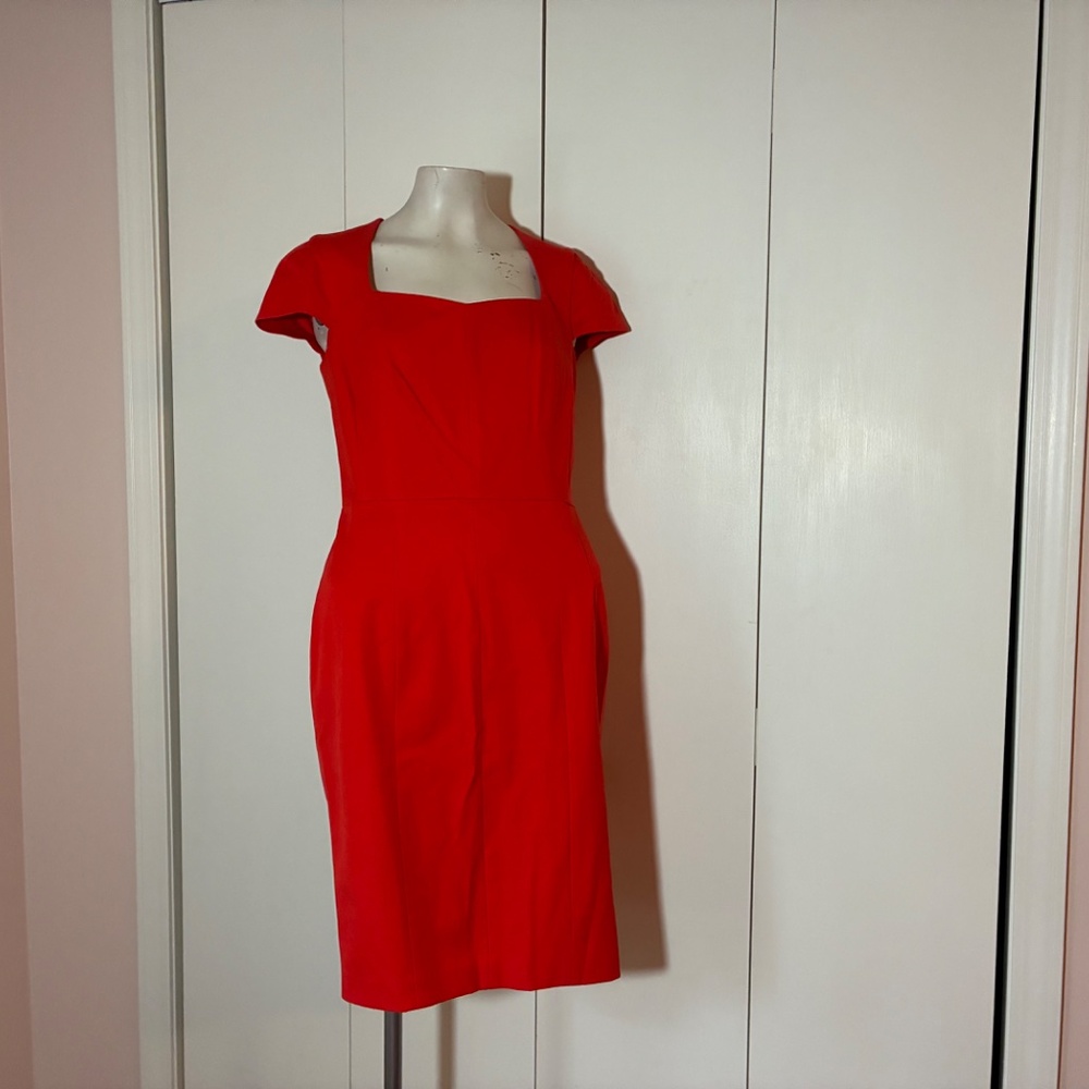 BANANA REPUBLIC Orange Pencil Dress Size 6 -NWT -Cotton/Rayon/Spandex